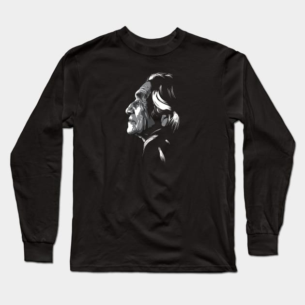 Dan George greyscale Long Sleeve T-Shirt by @johnnehill